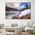Snow Capped Days by Aaron Matheson on GIANT ART - white landscape