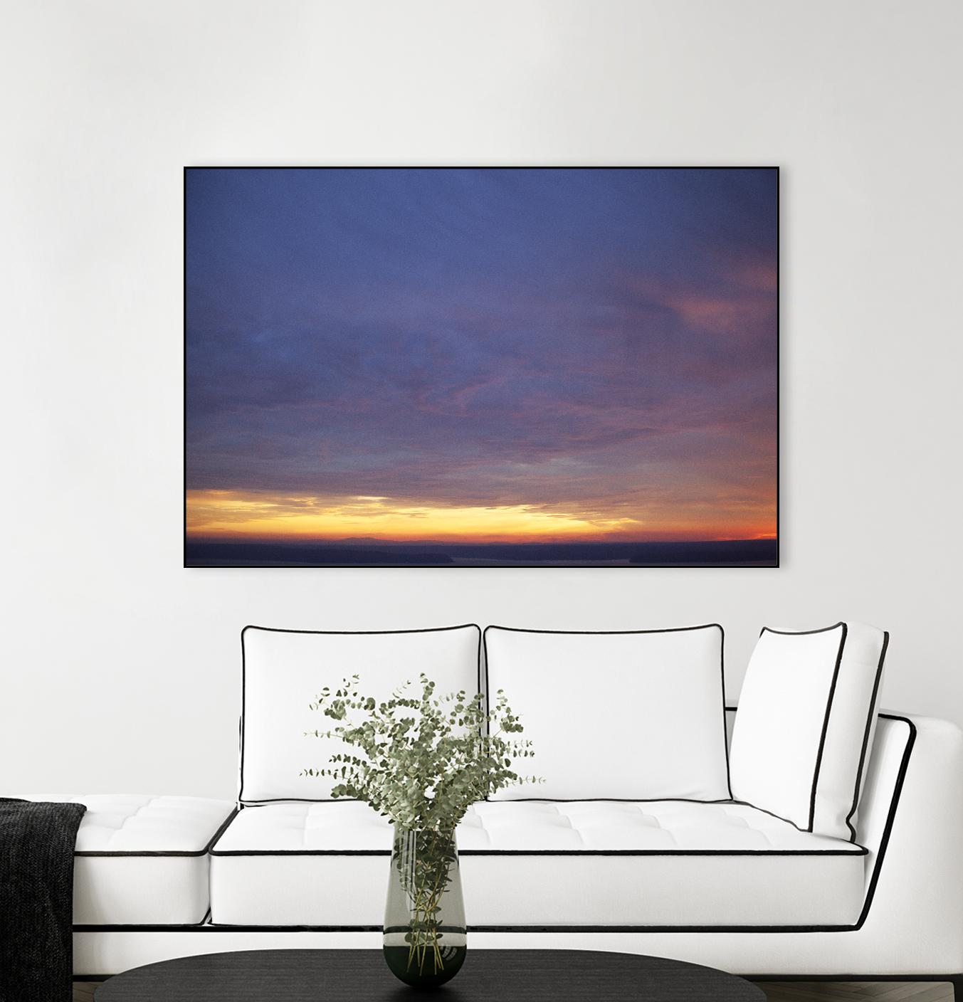 Cloudy View by Aaron Matheson on GIANT ART - yellow landscape