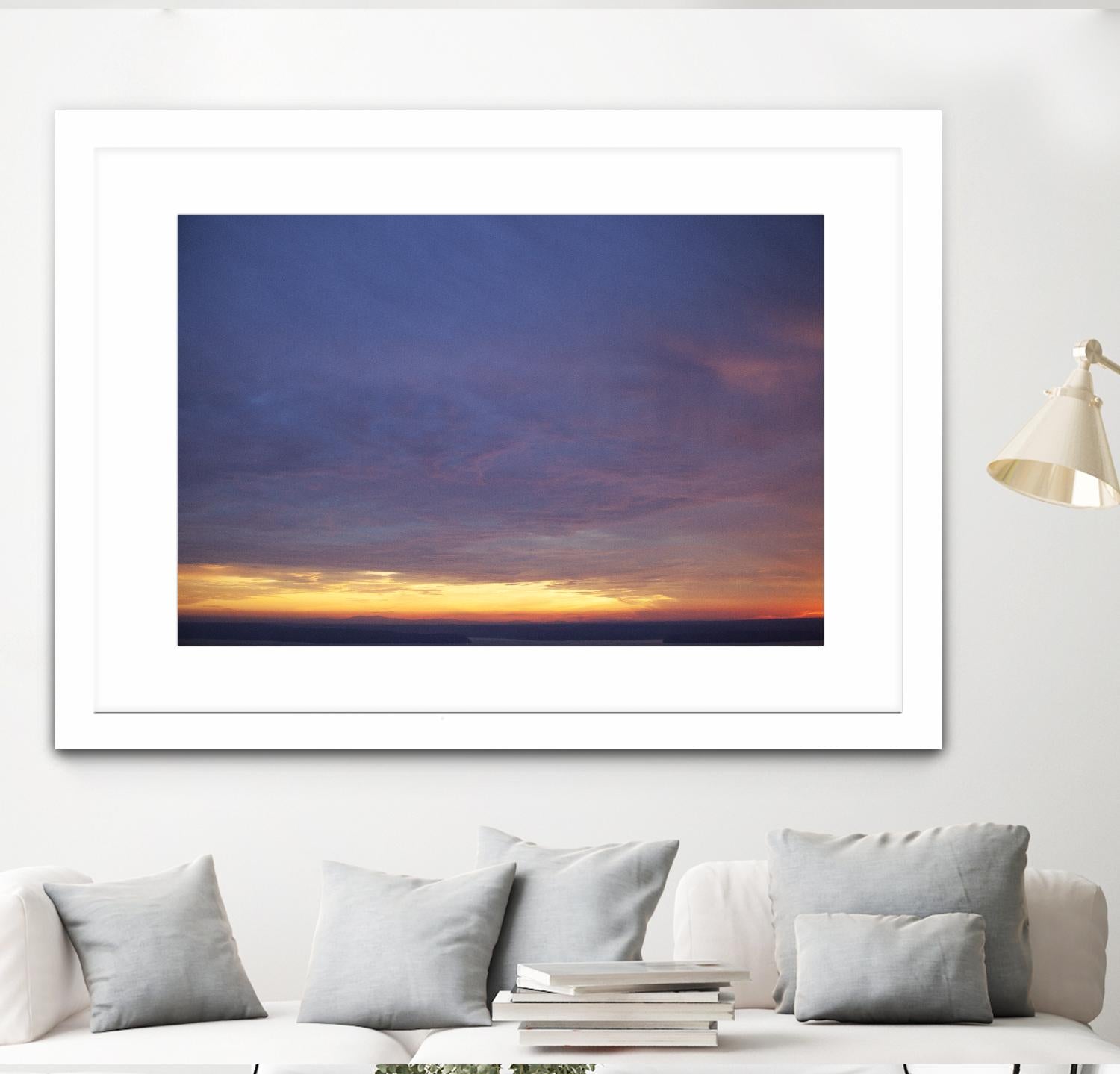 Cloudy View by Aaron Matheson on GIANT ART - yellow landscape