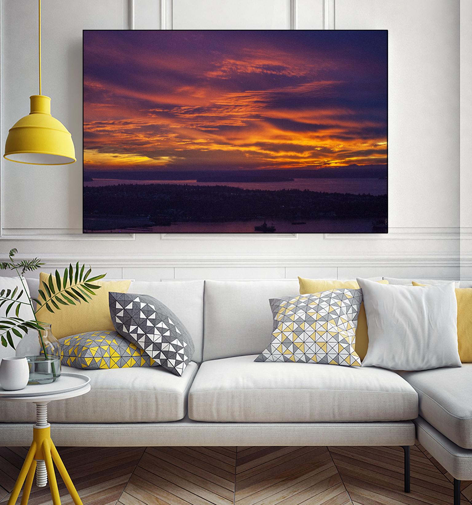 Ameythest Views by Aaron Matheson on GIANT ART - orange landscape