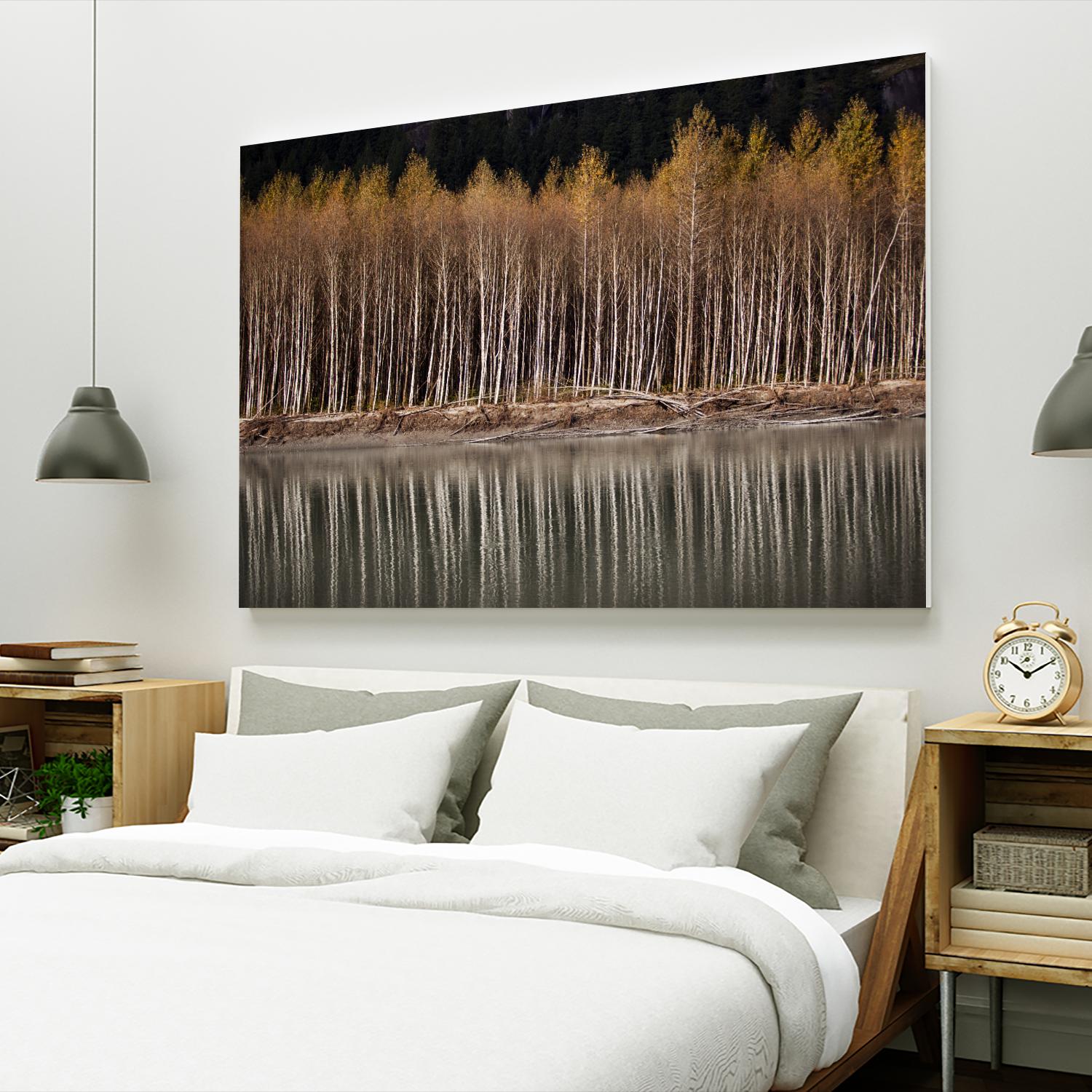 Golden Visions by Aaron Matheson on GIANT ART - grey landscape