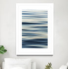 Static Blue by Melissa McClain on GIANT ART - beige abstract