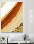 Reflection in Motion by Melissa McClain on GIANT ART - beige abstract