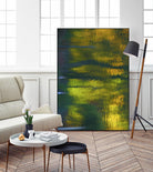Afternoon Pond by Melissa McClain on GIANT ART - yellow abstract