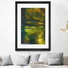 Afternoon Pond by Melissa McClain on GIANT ART - yellow abstract