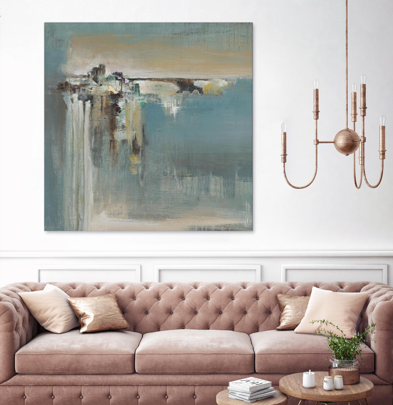 Fragmented Fields by Terri Burris on GIANT ART - grey abstract