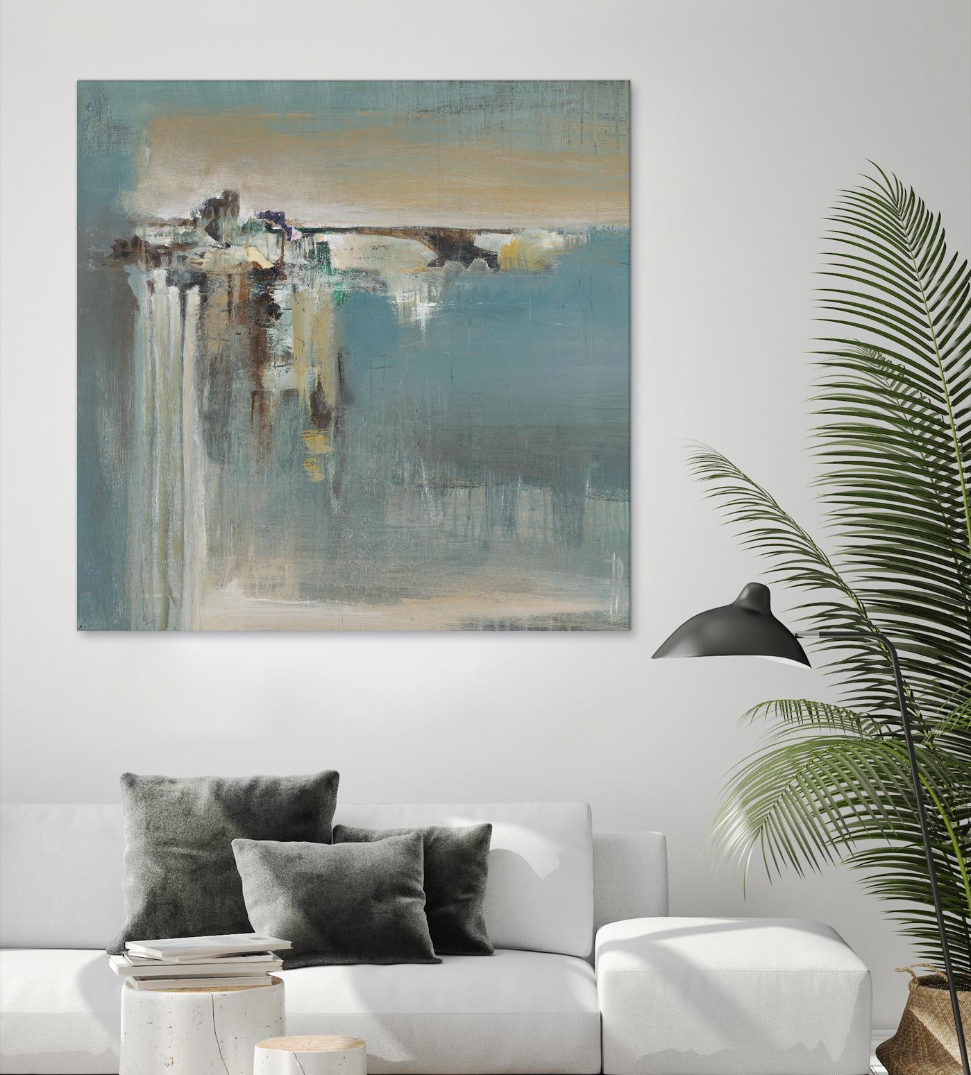 Fragmented Fields by Terri Burris on GIANT ART - grey abstract