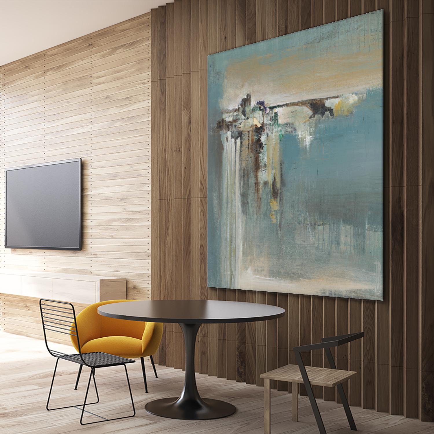 Fragmented Fields by Terri Burris on GIANT ART - grey abstract