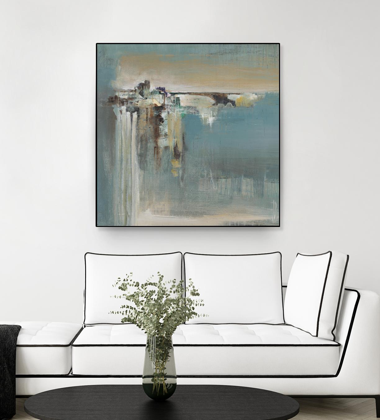 Fragmented Fields by Terri Burris on GIANT ART - grey abstract