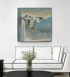 Fragmented Fields by Terri Burris on GIANT ART - grey abstract