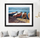Row Boats by Joseph Cates on GIANT ART - brown nautical