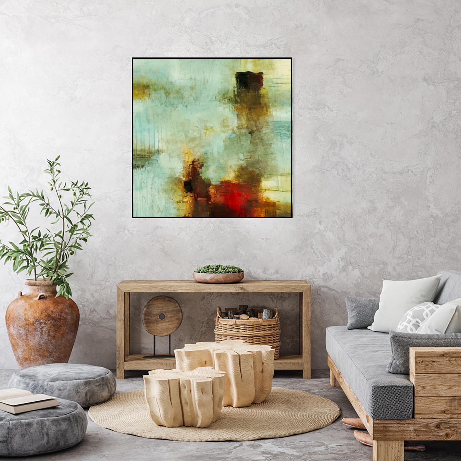 Blue Innocence I by Randy Hibberd on GIANT ART - red abstract