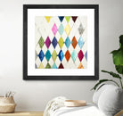 Diamonds by Randy Hibberd on GIANT ART - blue abstract