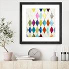 Diamonds by Randy Hibberd on GIANT ART - blue abstract