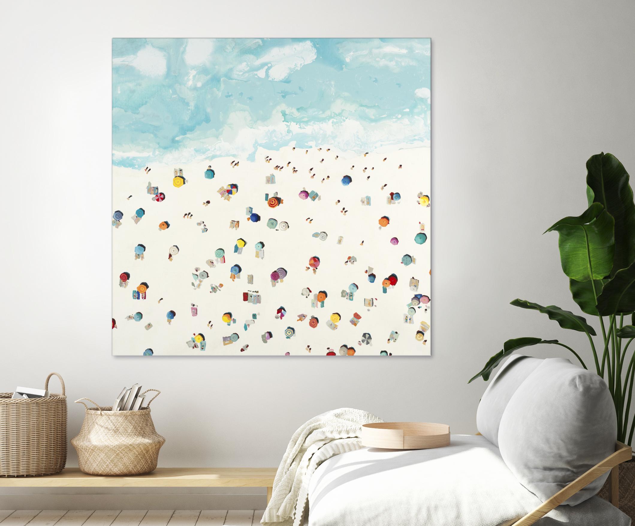 Beach Days by Randy Hibberd on GIANT ART - beige sea scene areal view