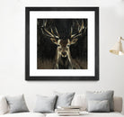 Young Buck by Liz Jardine on GIANT ART - black animals