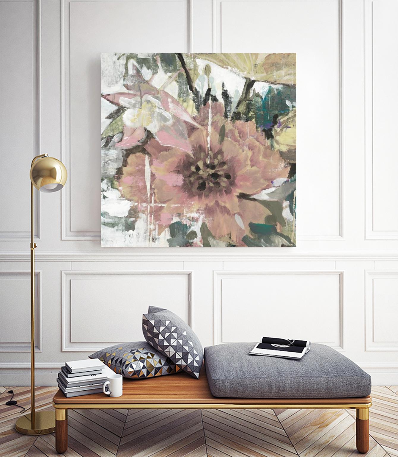 Simple Gifts V4 by Liz Jardine on GIANT ART - pinks florals