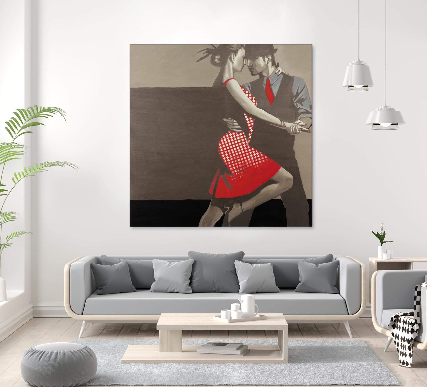 Last Tango by Liz Jardine on GIANT ART - grey men and women