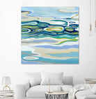 By The Sea by Liz Jardine on GIANT ART - green abstract