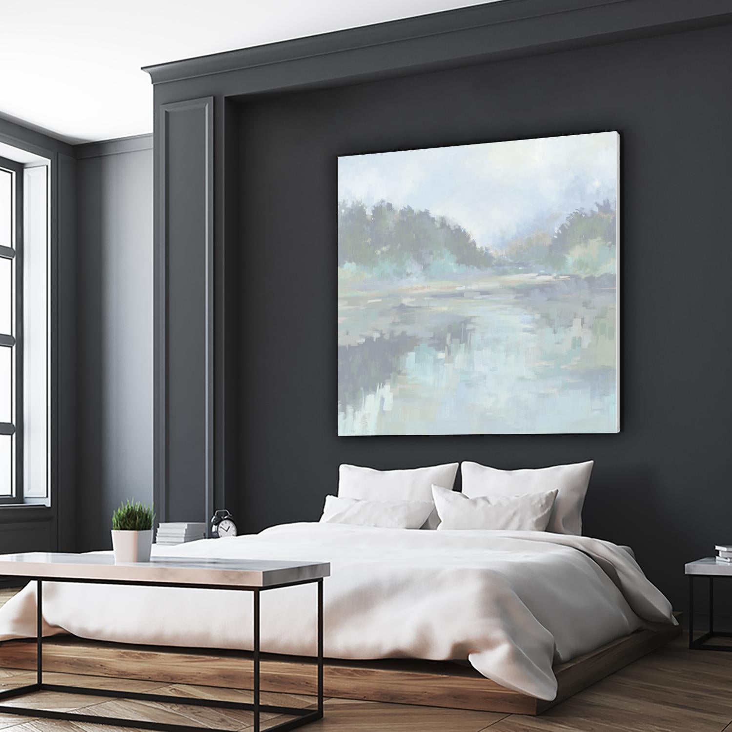 Peaceful Space by Liz Jardine on GIANT ART - organic greens tropical & coastal, landscape