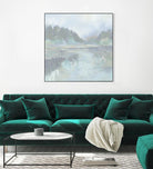Peaceful Space by Liz Jardine on GIANT ART - organic greens tropical & coastal, landscape