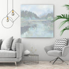 Peaceful Space by Liz Jardine on GIANT ART - organic greens tropical & coastal, landscape