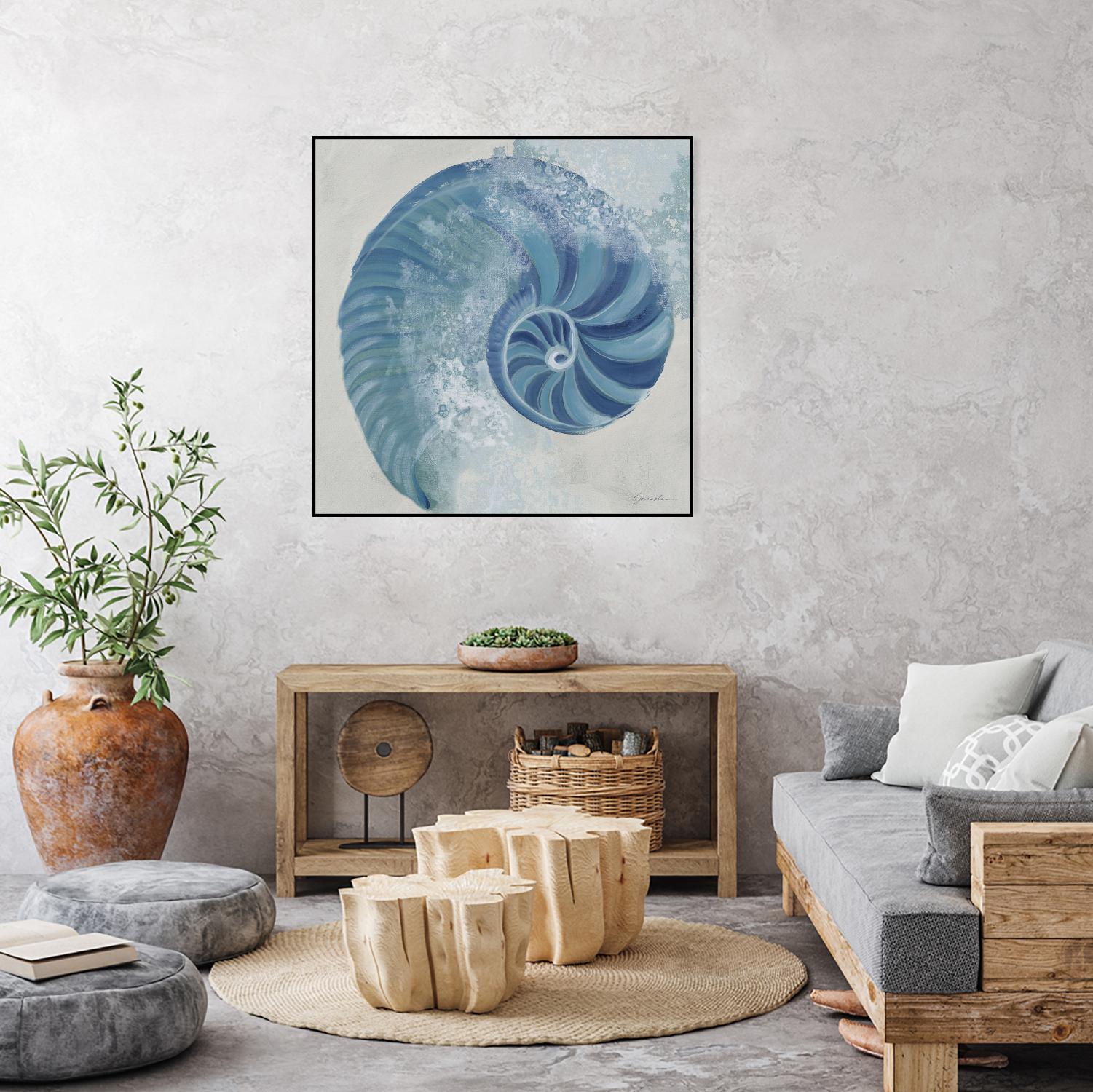 Sea Foam IV V1 by Liz Jardine on GIANT ART - blues sea life