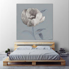 FLORAL SYMPOSIUM I by JUIANNE MARCOUX on GIANT ART - blue floral floral