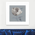 FLORAL SYMPOSIUM I by JUIANNE MARCOUX on GIANT ART - blue floral floral