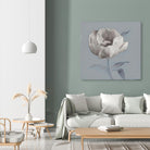 FLORAL SYMPOSIUM I by JUIANNE MARCOUX on GIANT ART - blue floral floral
