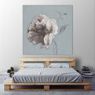 FLORAL SYMPOSIUM II by JUIANNE MARCOUX on GIANT ART - blue floral floral