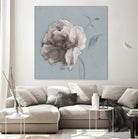 FLORAL SYMPOSIUM II by JUIANNE MARCOUX on GIANT ART - blue floral floral