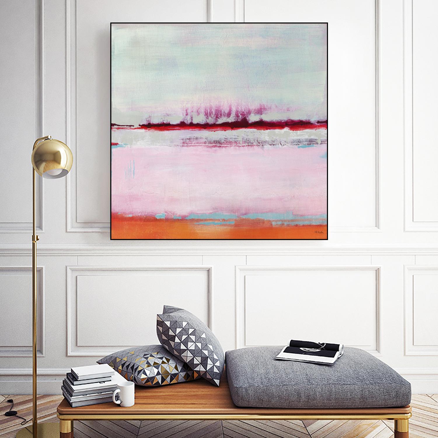 Persimmon Jump II by Jill Martin on GIANT ART - orange abstract