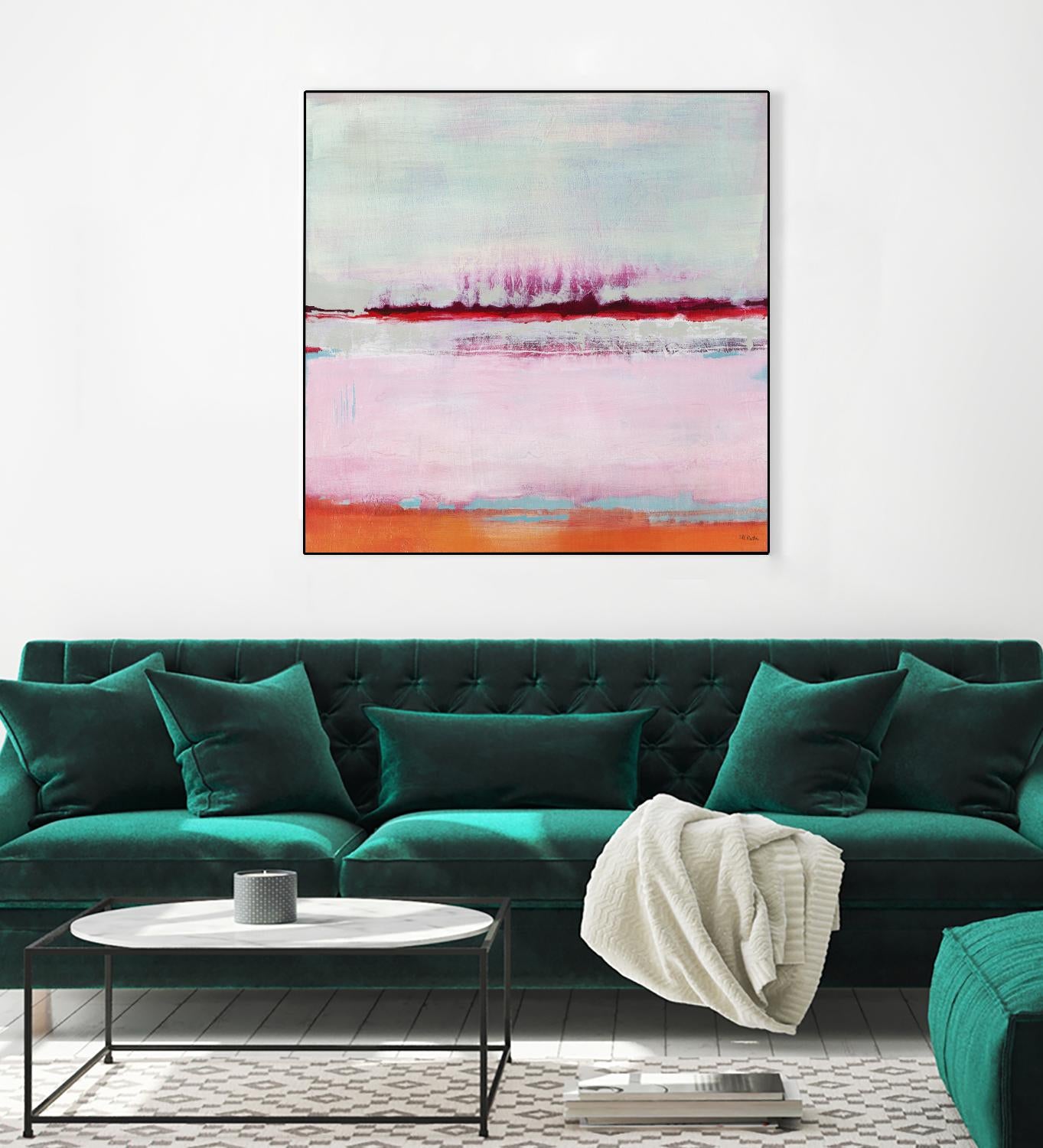 Persimmon Jump II by Jill Martin on GIANT ART - orange abstract