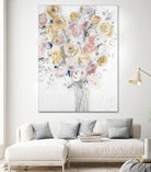 Cantata by Jill Martin on GIANT ART - pinks, oranges florals, botanicals
