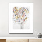 Cantata by Jill Martin on GIANT ART - pinks, oranges florals, botanicals