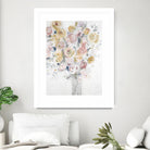 Cantata by Jill Martin on GIANT ART - pinks, oranges florals, botanicals