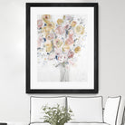 Cantata by Jill Martin on GIANT ART - pinks, oranges florals, botanicals