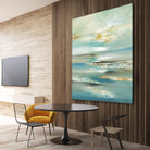 By The Water III by Lisa Ridgers on GIANT ART - beige abstract