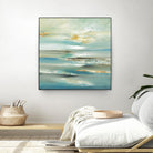 By The Water III by Lisa Ridgers on GIANT ART - beige abstract