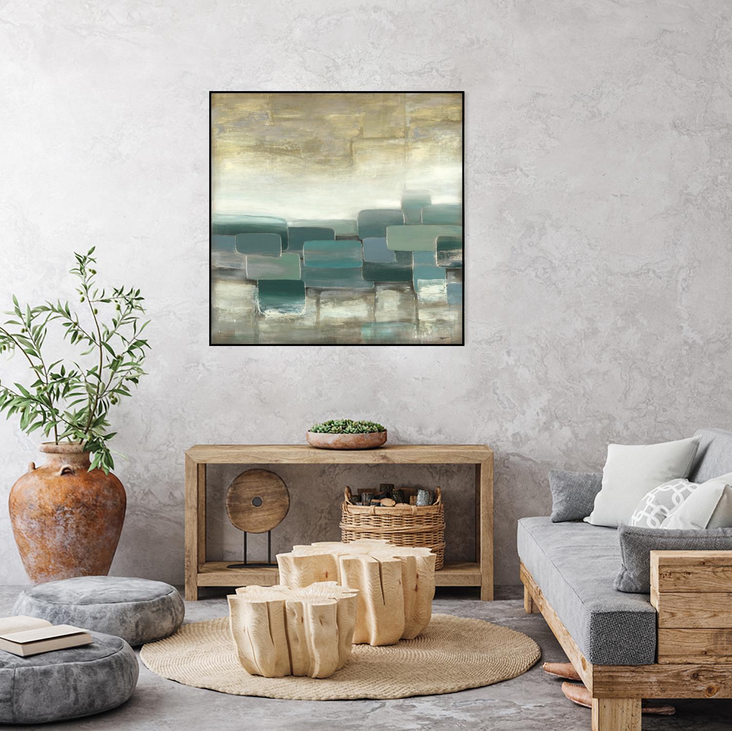 Bosque Verde by Pablo Rojero on GIANT ART - blues, neutrals abstract