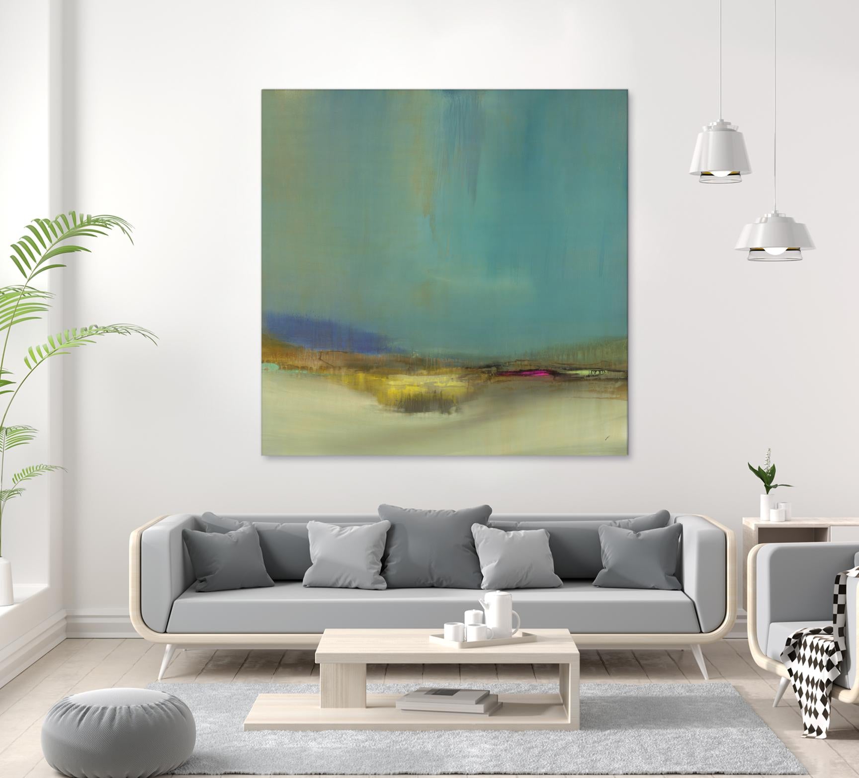 Bowery by Sarah Stockstill on GIANT ART - yellow abstract