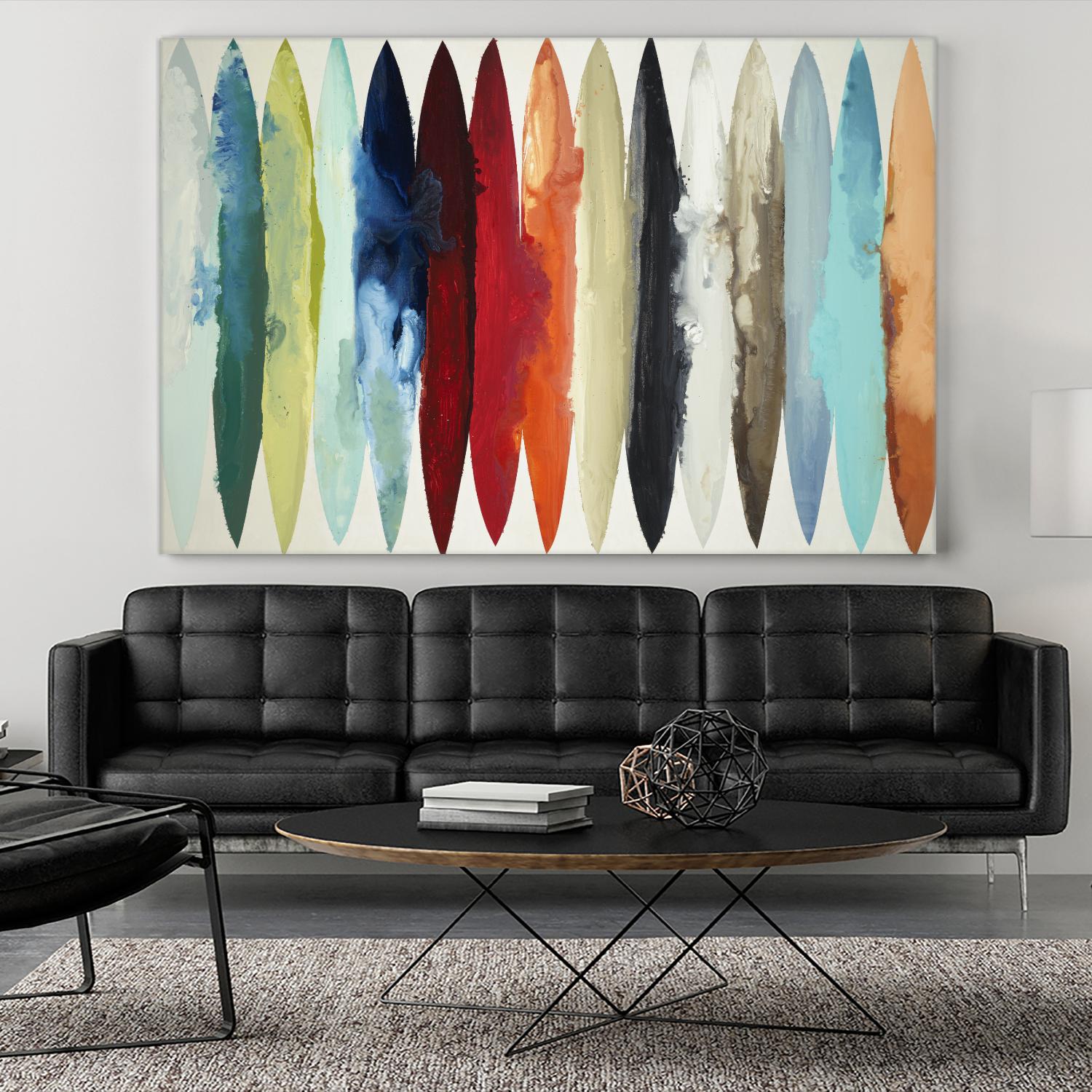 Even Flow by Randy Hibberd on GIANT ART - brights abstract