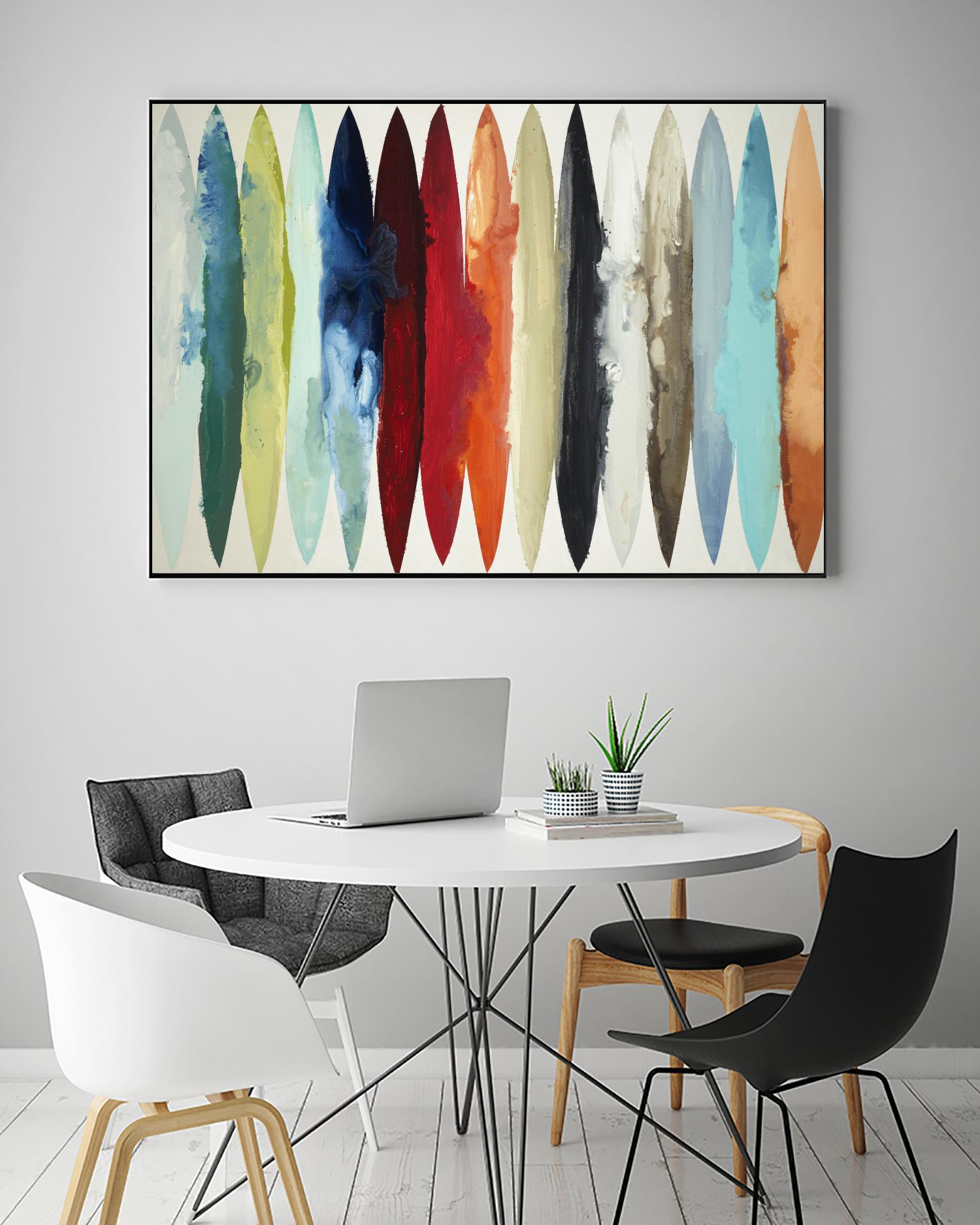 Even Flow by Randy Hibberd on GIANT ART - brights abstract