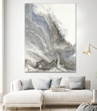 Forthcoming V5 by Corrie LaVelle on GIANT ART - whites & creams fluid abstracts