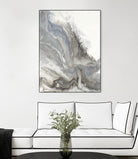 Forthcoming V5 by Corrie LaVelle on GIANT ART - whites & creams fluid abstracts