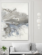 Think Of You by Corrie LaVelle on GIANT ART - whites & creams fluid abstracts