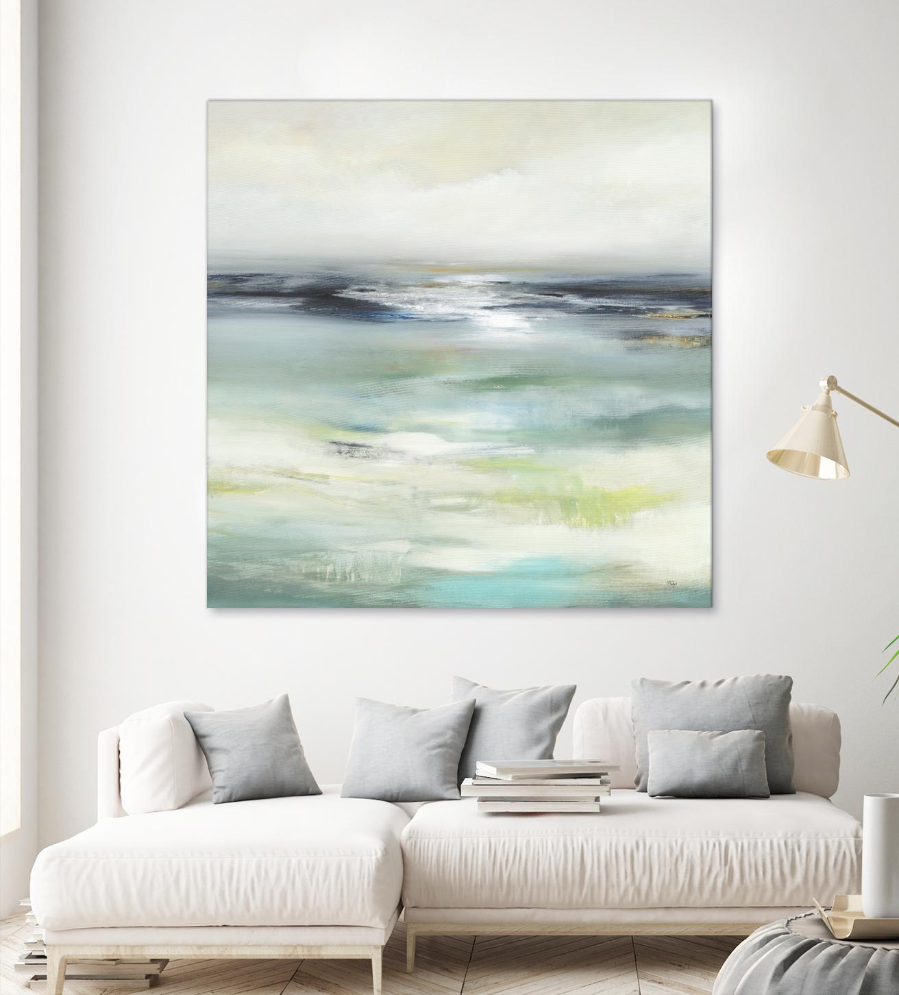 Layered View by Lisa Ridgers on GIANT ART - blue abstract