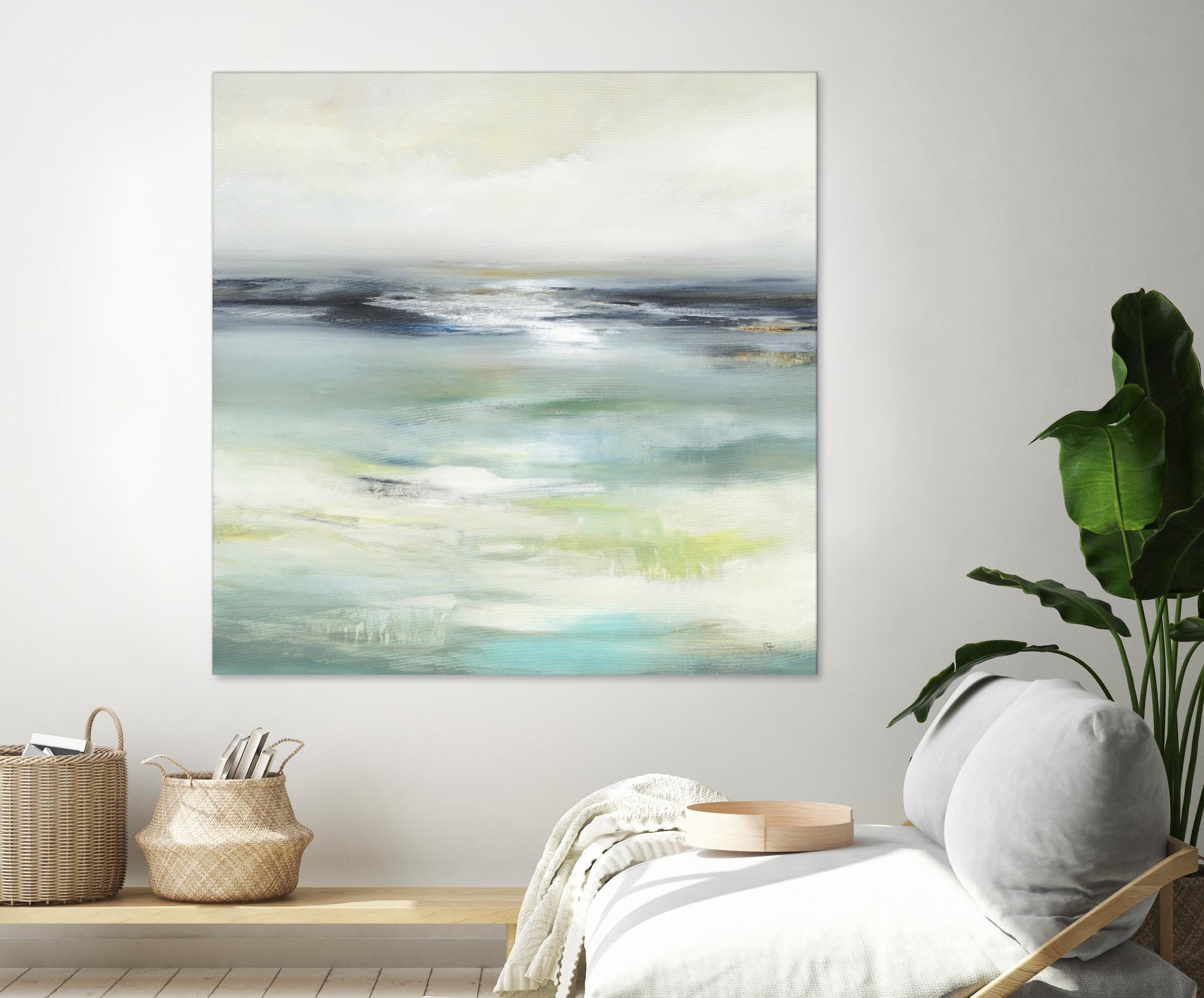Layered View by Lisa Ridgers on GIANT ART - blue abstract