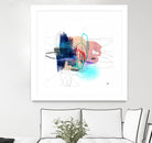 Loving Life III by Lisa Ridgers on GIANT ART - blues, pinks abstract